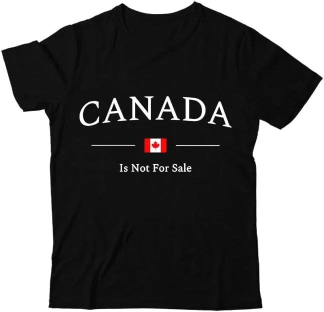 Футболка с принтом Canada is Not for Sale, Black