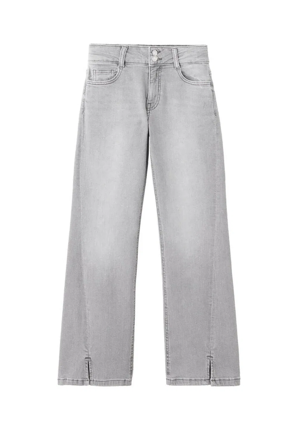 Детские джинсы свободного кроя Mango Kids, Grey Denim