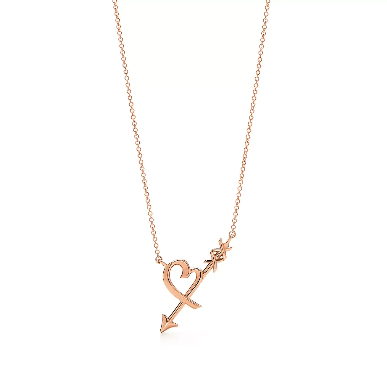 

Колье Tiffany & Co. x Paloma's Graffiti Heart & Arrow, розовое золото