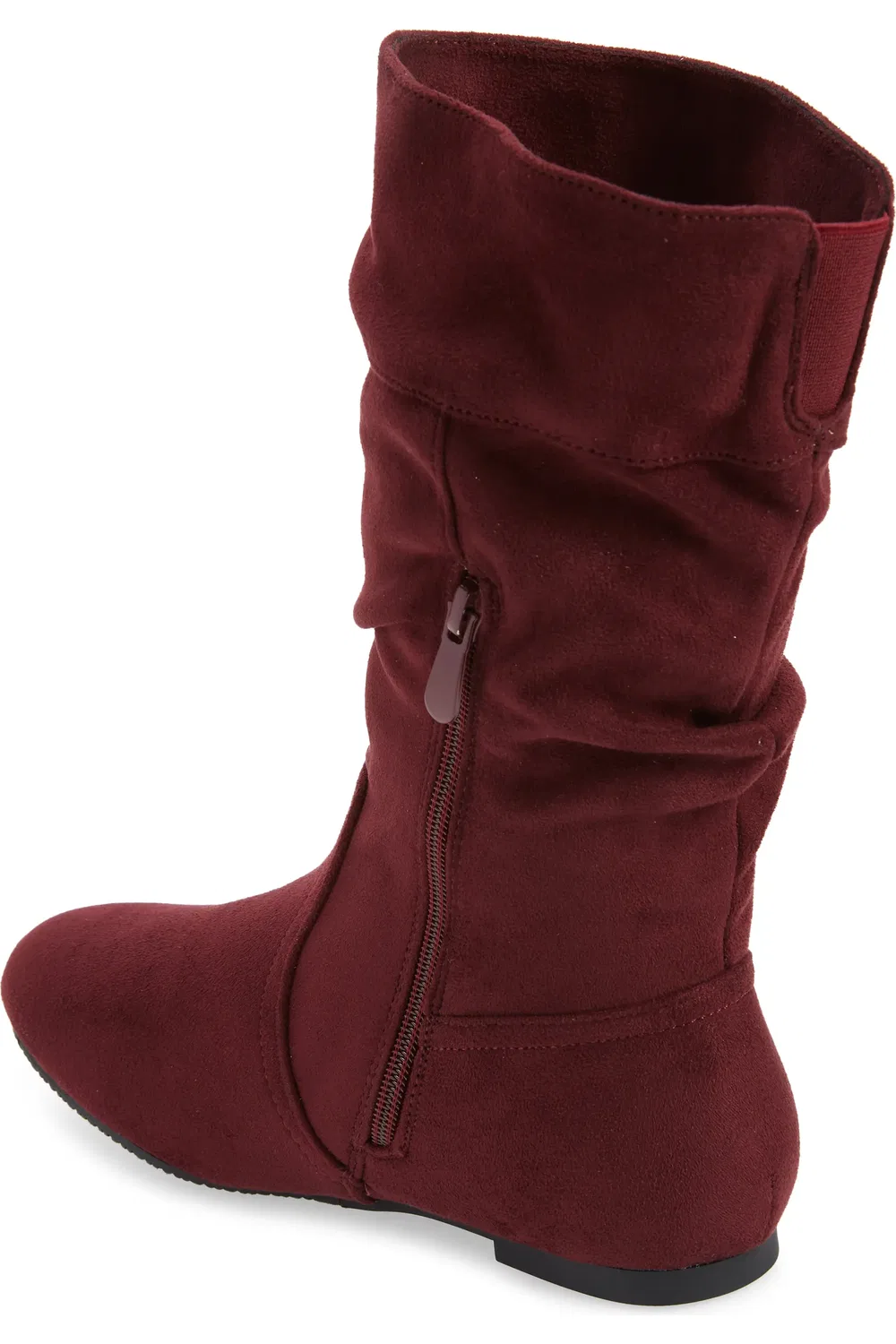 Детские сапоги для верховой езды с заниженным голенищем DREAM PAIRS, Burgundy — фото 2