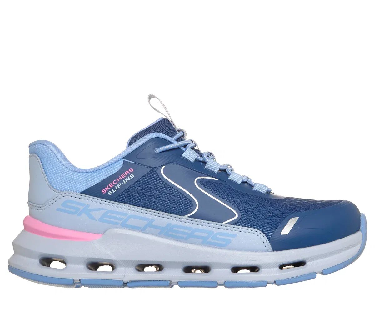 Детские слипоны Glide-Step - Vista Lane Skechers, тёмно-синий/periwinkle