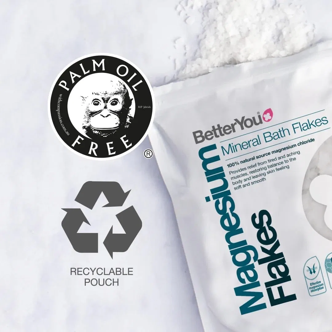 Соль для ванны Magnesium Flakes, BetterYou, 1 кг — фото 4
