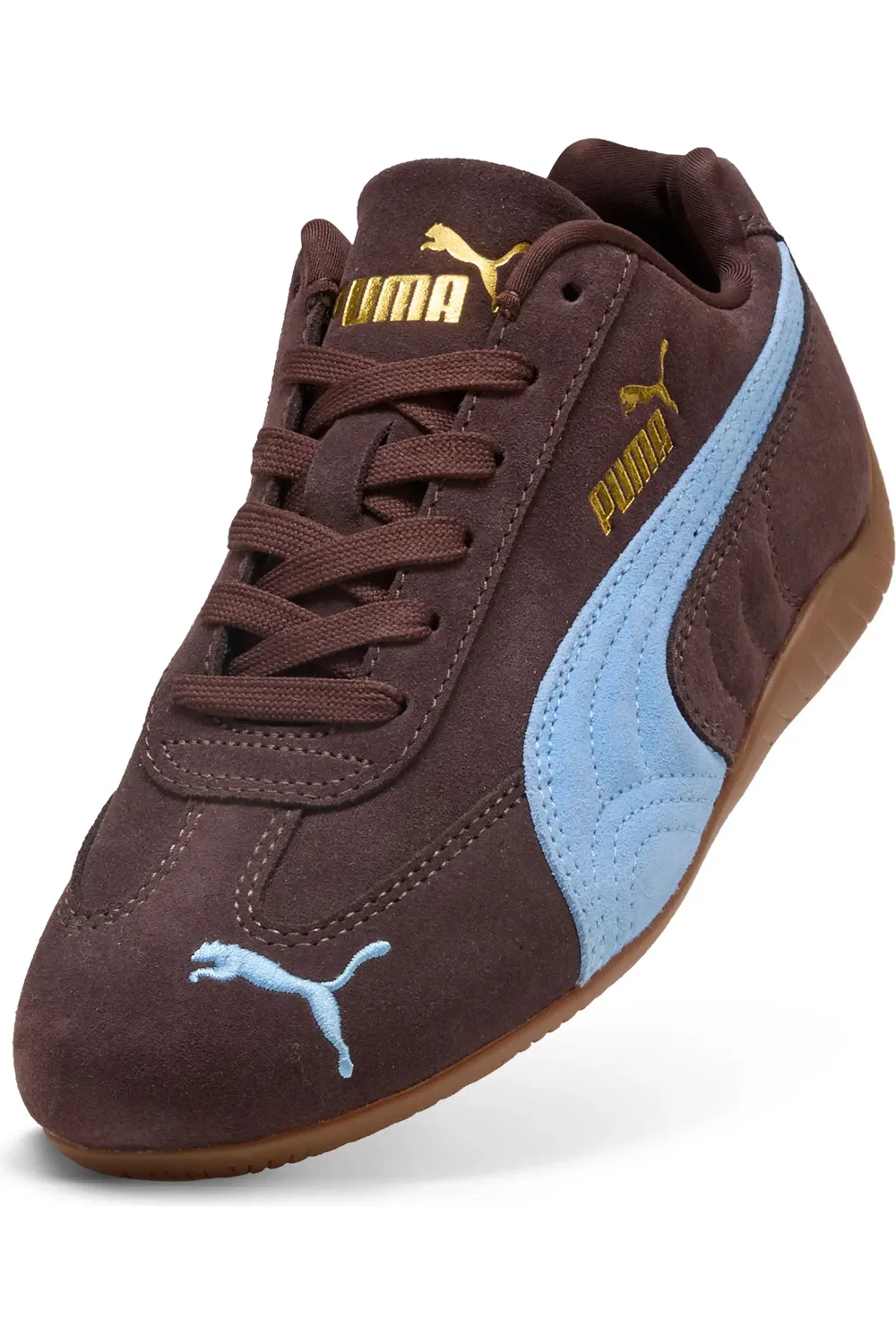Детские кроссовки на шнуровке Speedcat OG PUMA, коричневый — фото 4