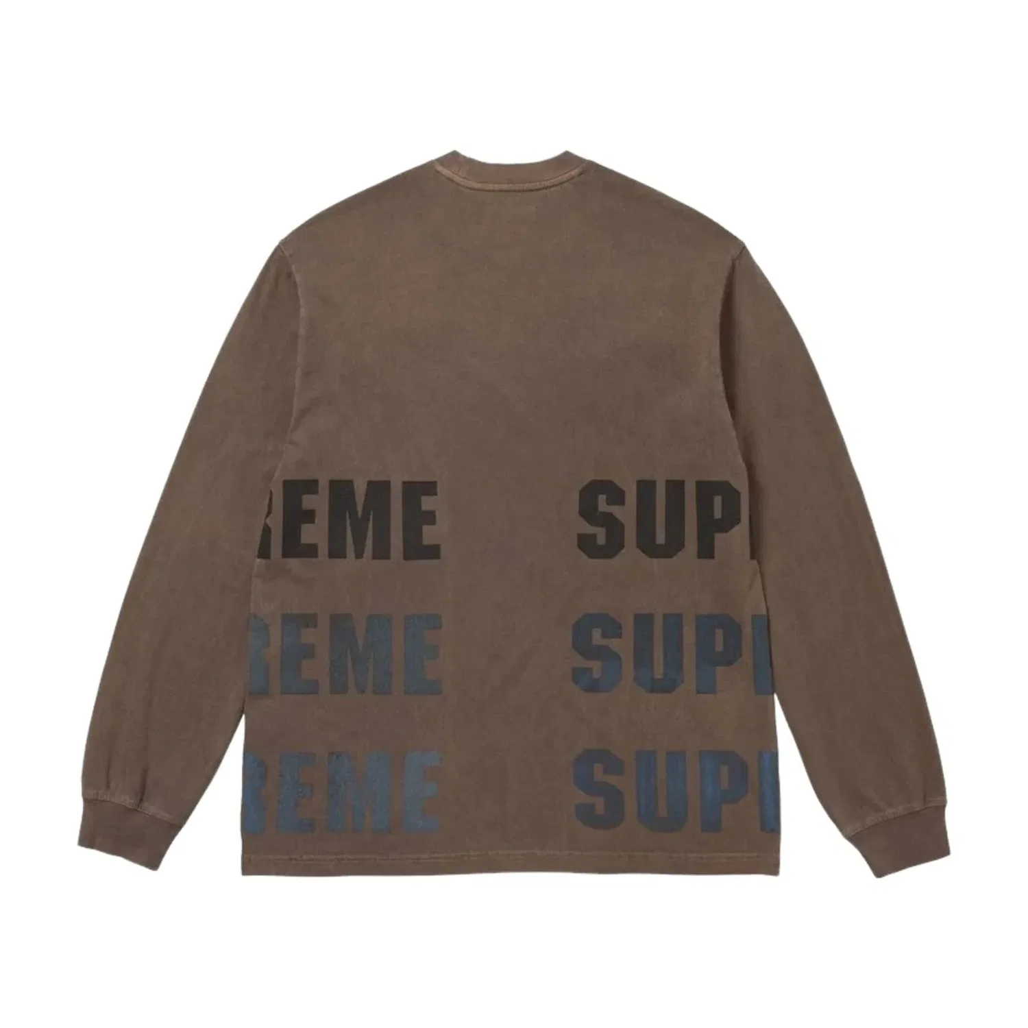 Мужская футболка FW26 Reflective L/S T-Shirt 'Brown' Supreme, коричневый — фото 2