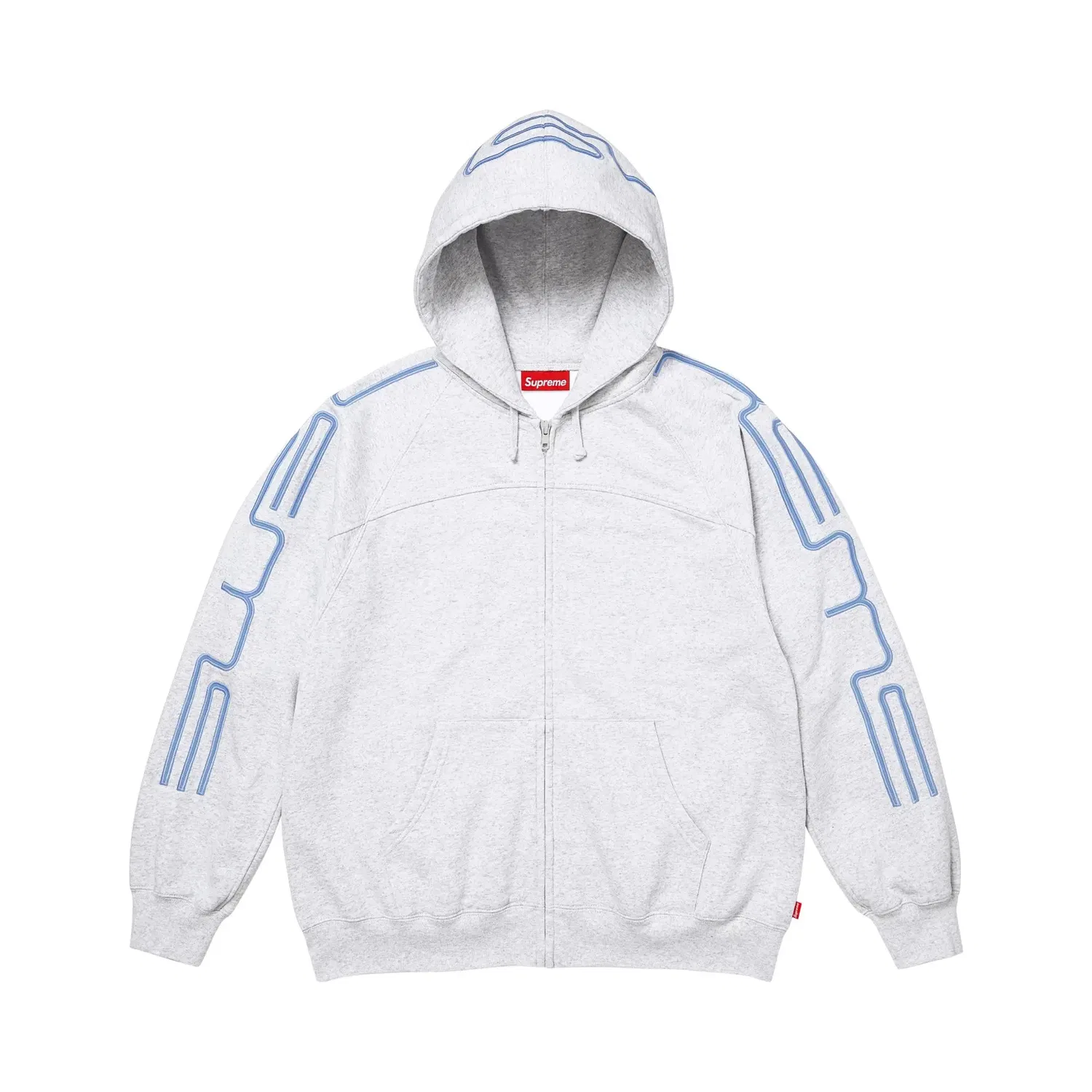 Свитшот на молнии с капюшоном Supreme Connect, Ash Grey