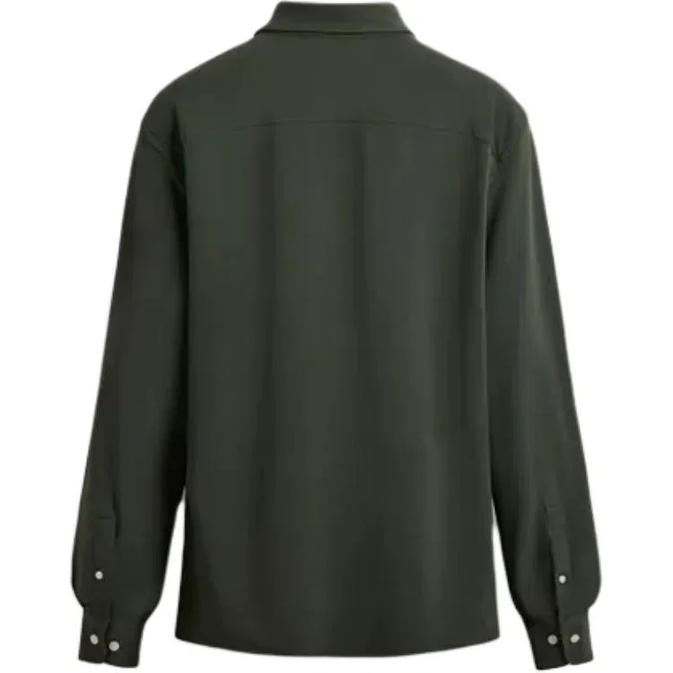 Мужская рубашка с длинным рукавом Dark Green ZARA, Dark Green — фото 3