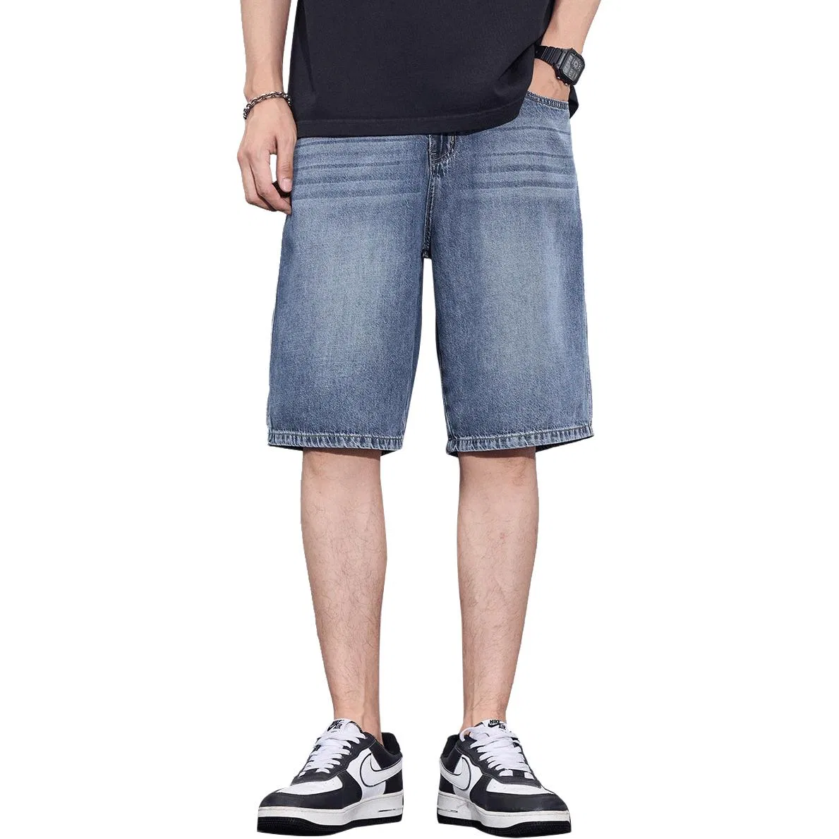 Детские джинсовые шорты деним Tonlion, Denim Blue — фото 4