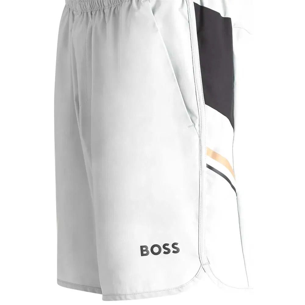 Мужские шорты с быстросохнущей тканью BOSS, White — фото 2