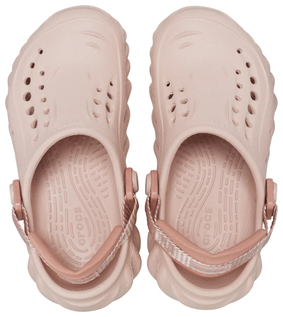 Детские шлепанцы легкие Echo Clogs Crocs, розовый — фото 4
