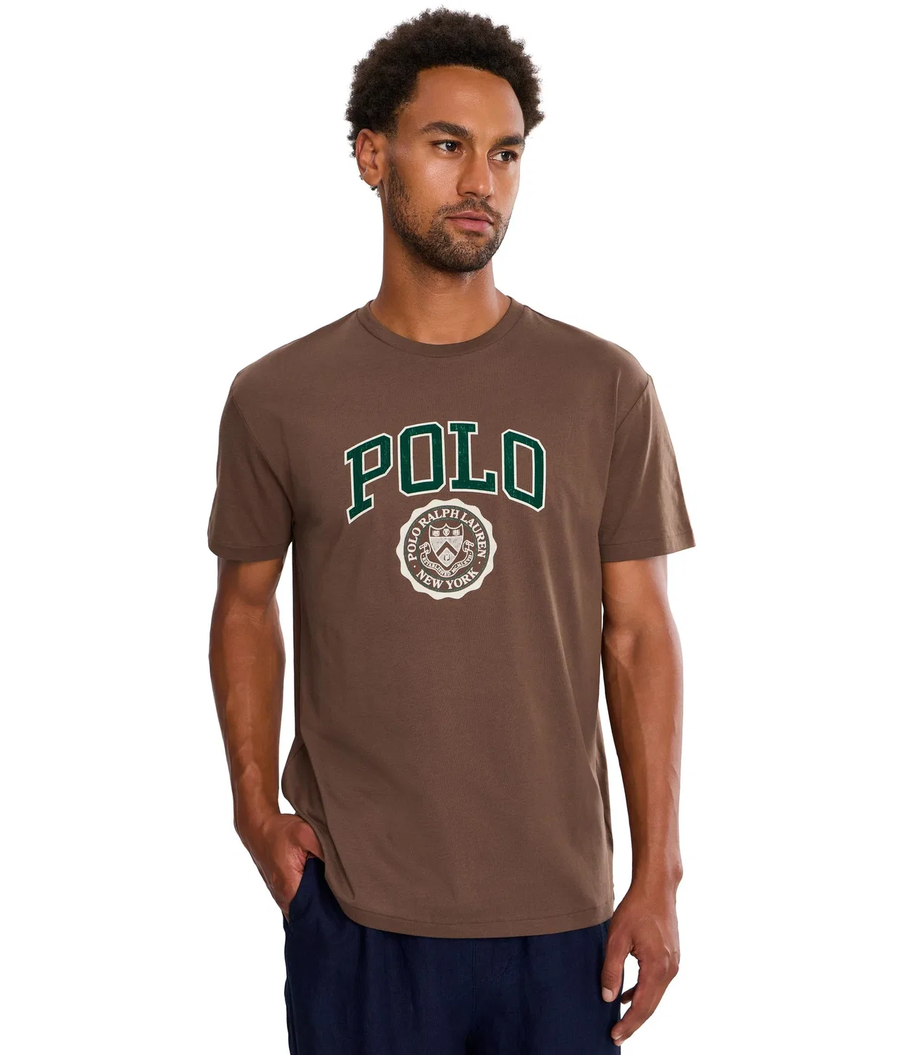 Классическая футболка с логотипом Polo Ralph Lauren, Chocolate Brown