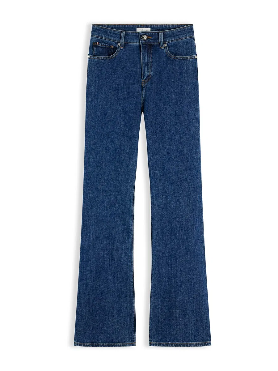 Джинсы TOMMY HILFIGER Boot cut 'Mid Rise Bootcut' темно-синего цвета