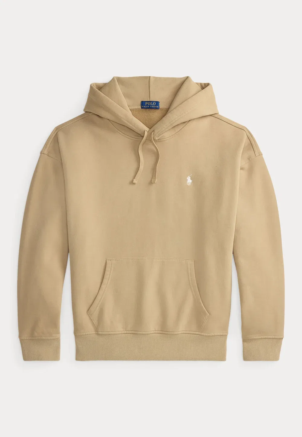 Толстовка свободного кроя из флиса с логотипом - худи Polo Ralph Lauren, Vintage Khaki — фото 4