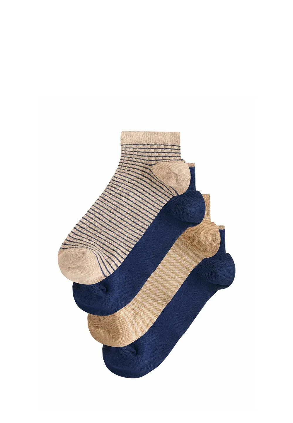 4 пары носков Next, Navy Blue/Camel Stripe