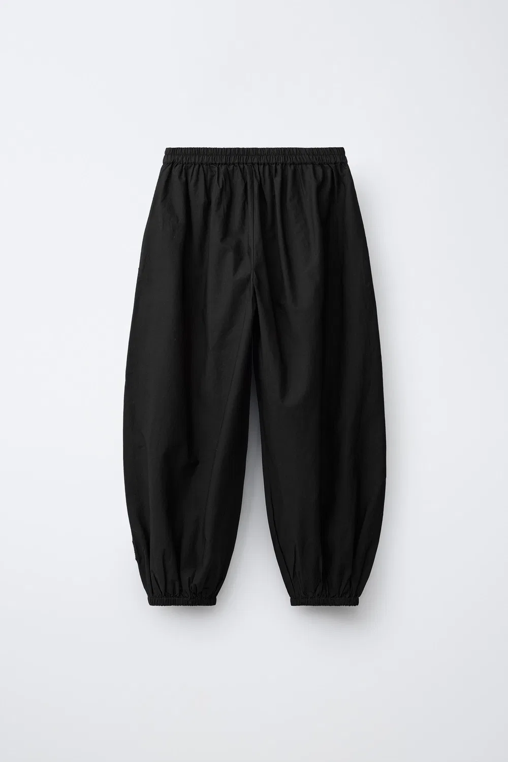 Брюки Саруэль с кружевной вышивкой ZARA, Black — фото 2