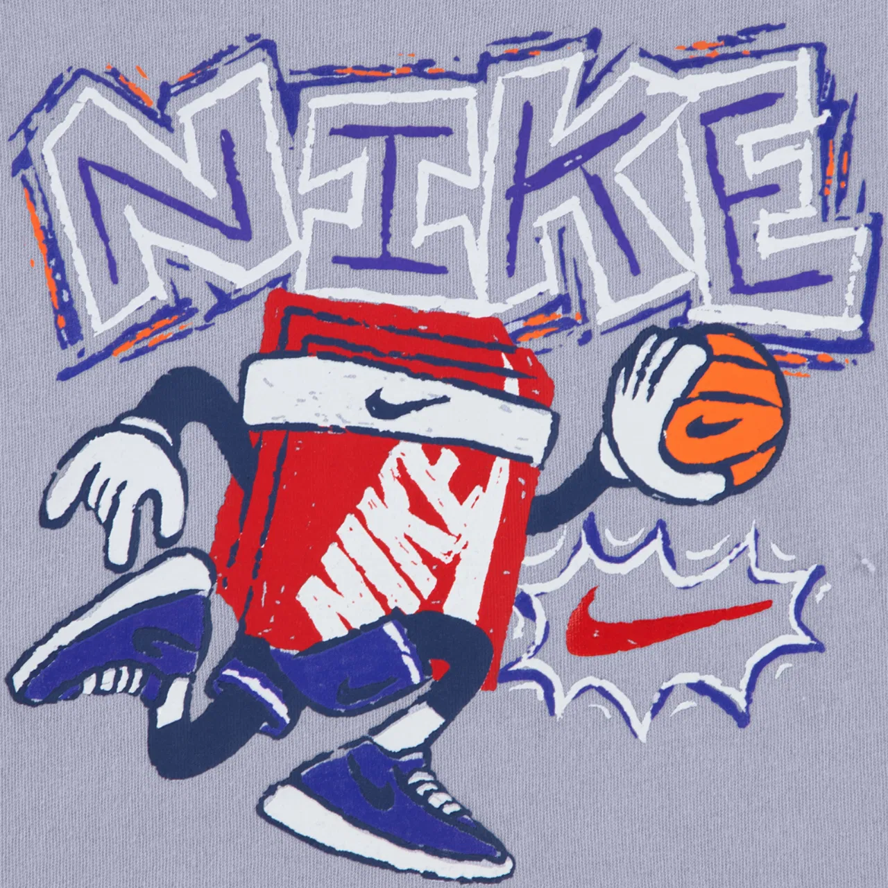 Футболка для мальчиков Boxy Bball Nike, фиолетовый — фото 3