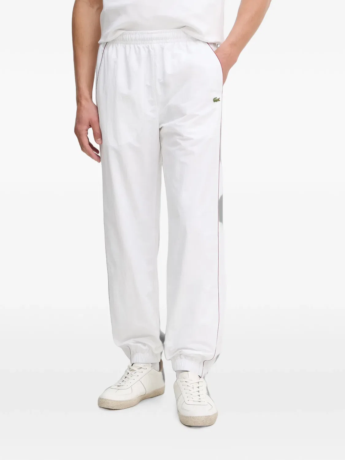Спортивные брюки с нашивкой-логотипом Lacoste, белый