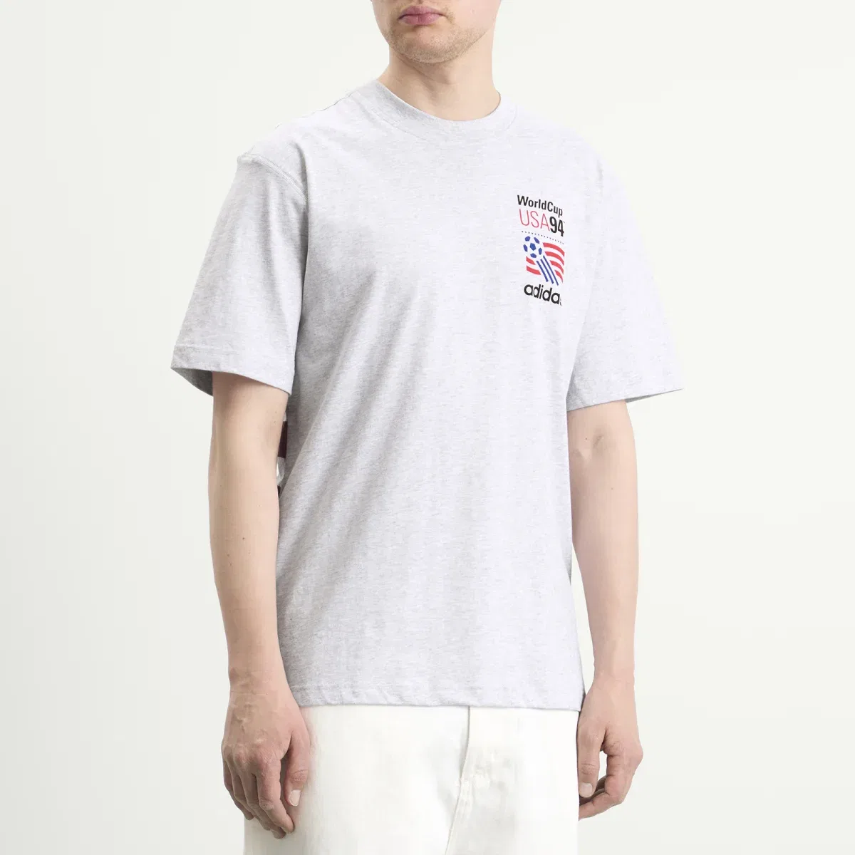 Футболка с принтом Graphic T-shirt Adidas, Light Grey Heather — фото 2