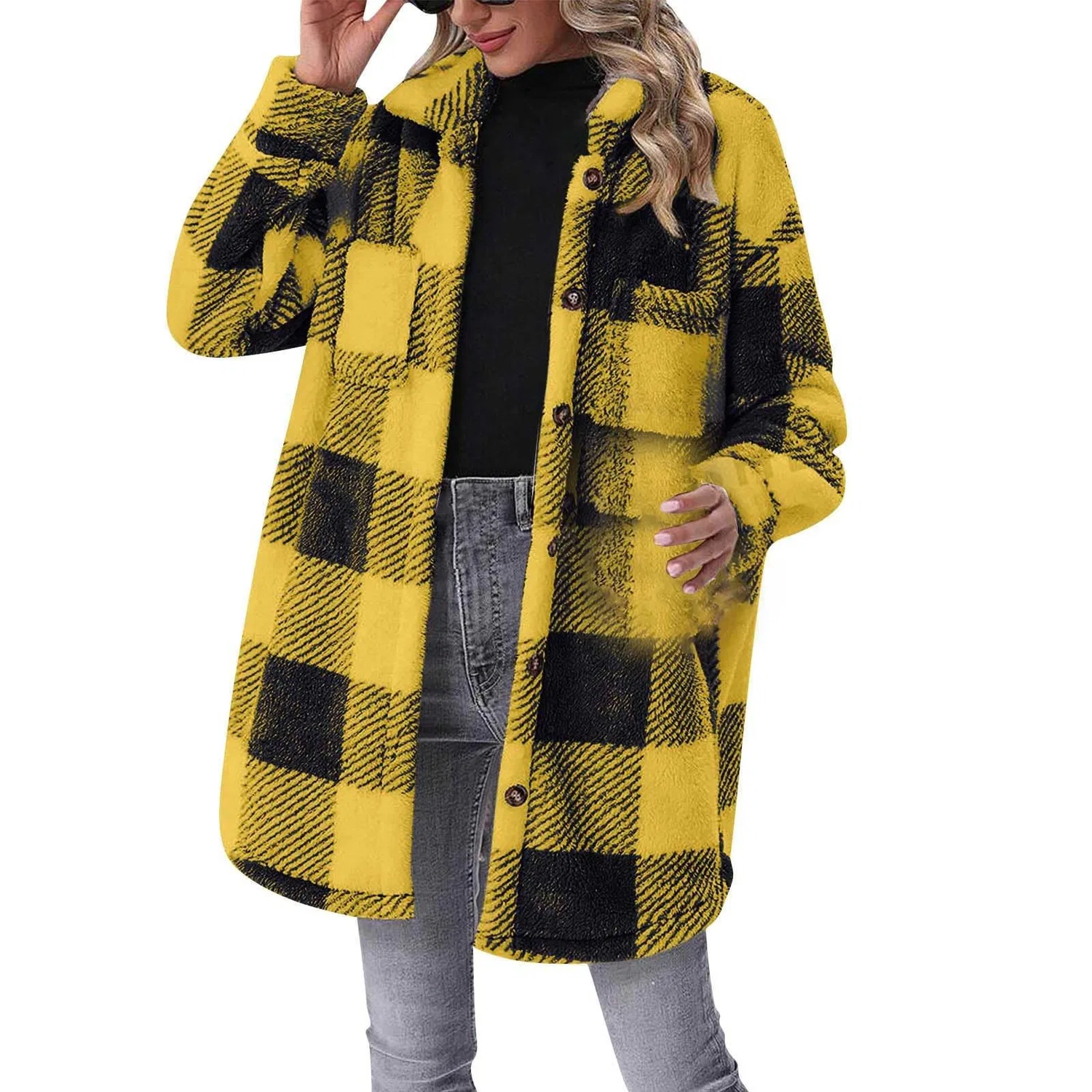 Женское длинное пальто с поясом, Giallo