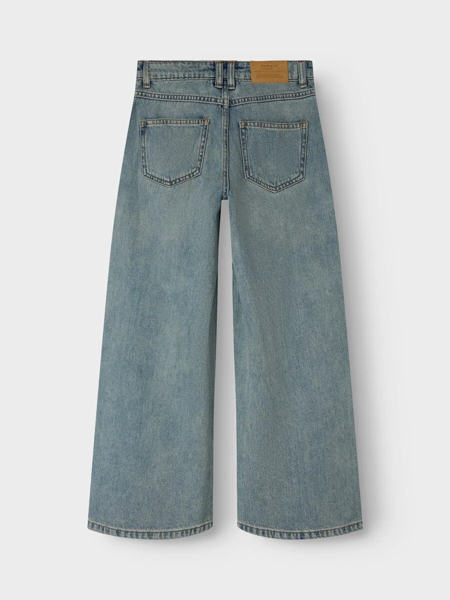 Джинсы NAME IT Wide leg Jeans 'NKFBella' синего цвета — фото 2