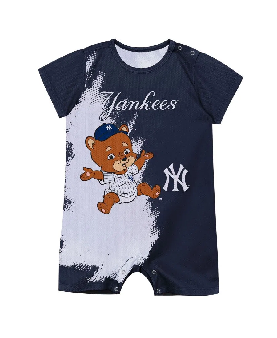 Боди с принтом New York Yankees Baby Mascot Outerstuff, Navy — фото 2