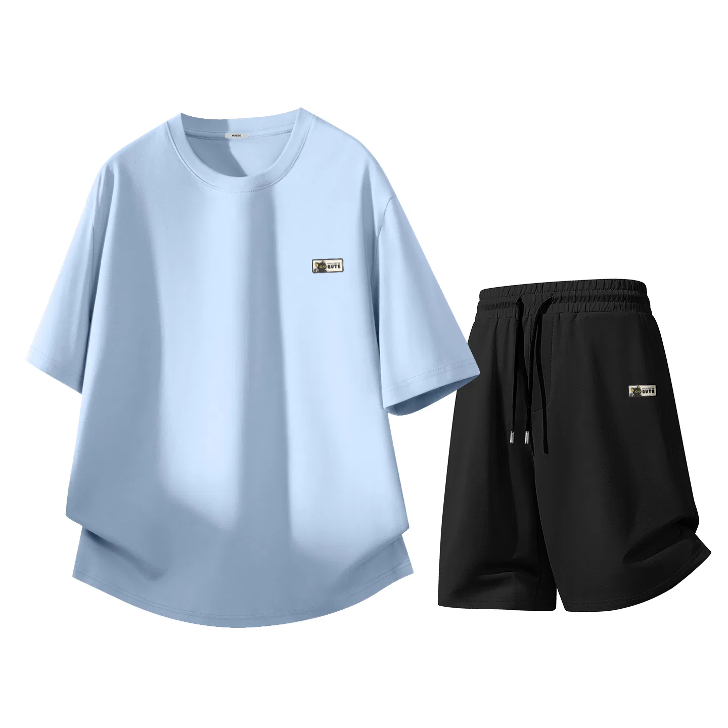 Спортивный комплект для детей Cute Cat Outing Pants Logo MINISO, Glacier Blue+Black