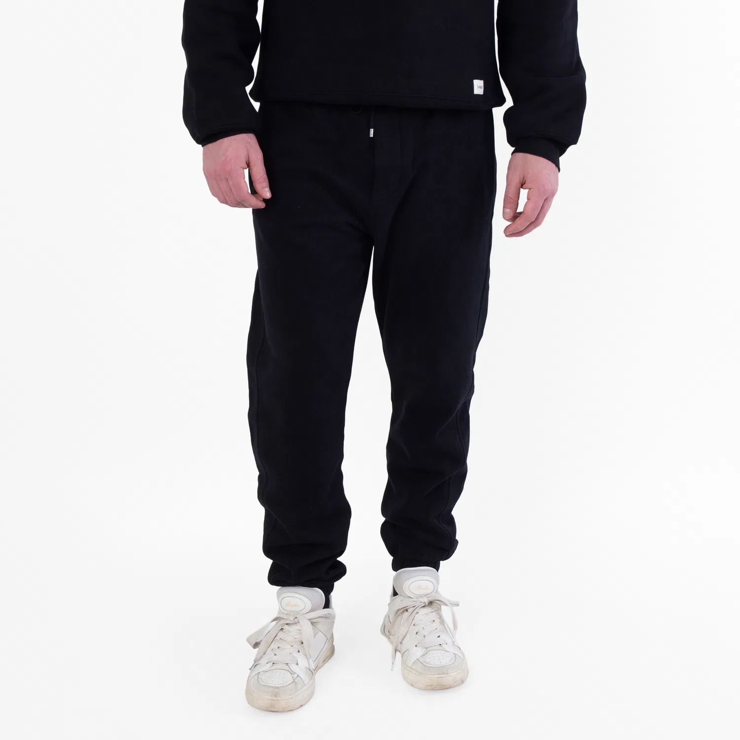Брюки спортивные зауженные Black Slim Jogging Pants Saint Laurent, Black