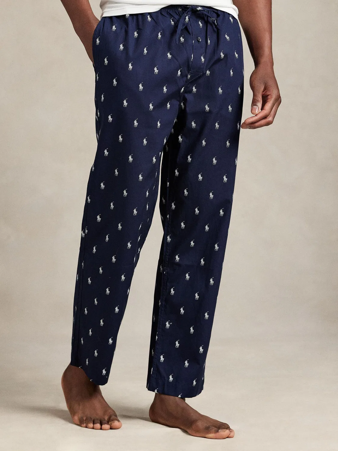 Пижамные брюки Signature Pony Polo Ralph Lauren, синий