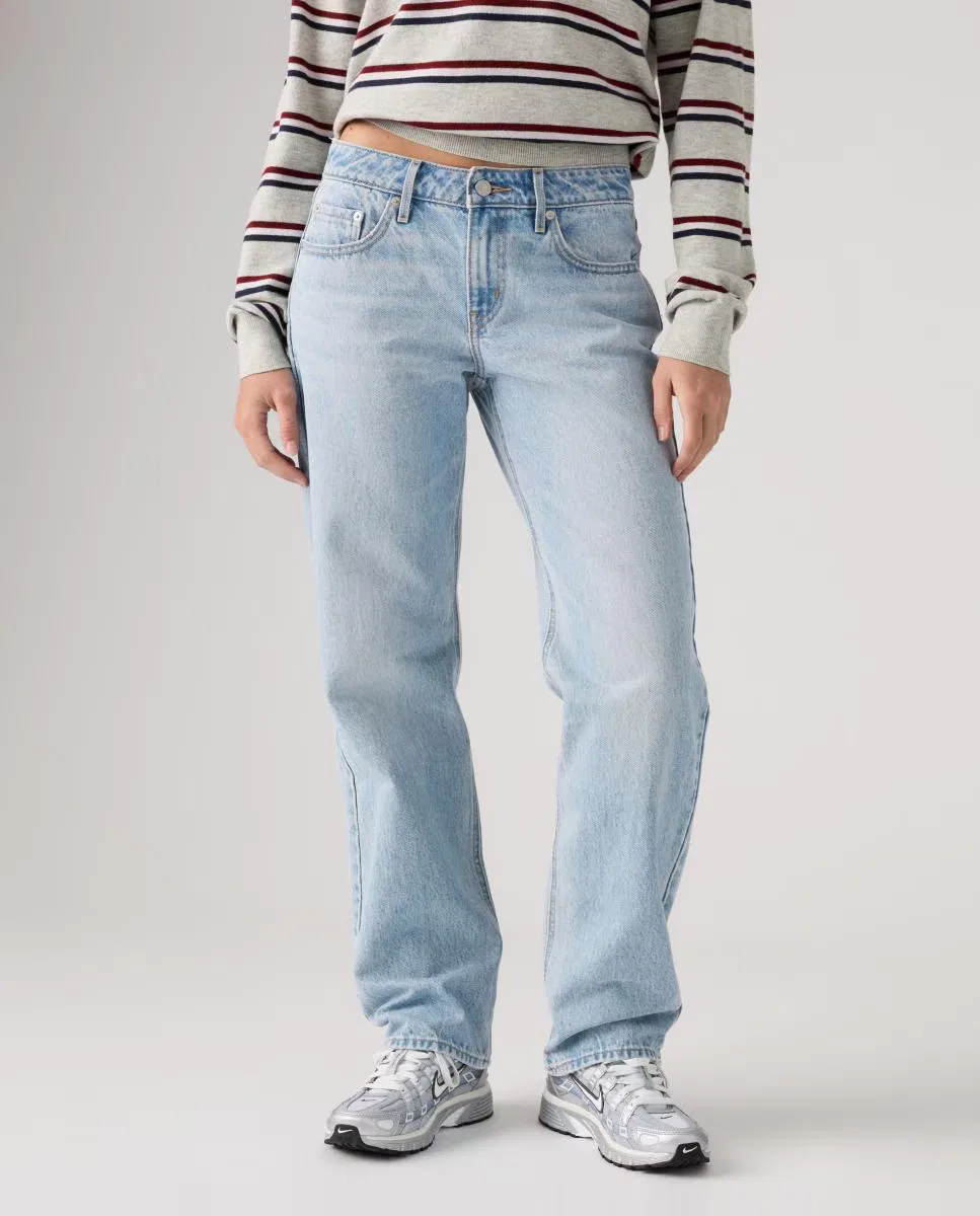 Женское прямые джинсы с низкой посадкой, Vaquero Slim Low Straight, Levi's, голубой — фото 3