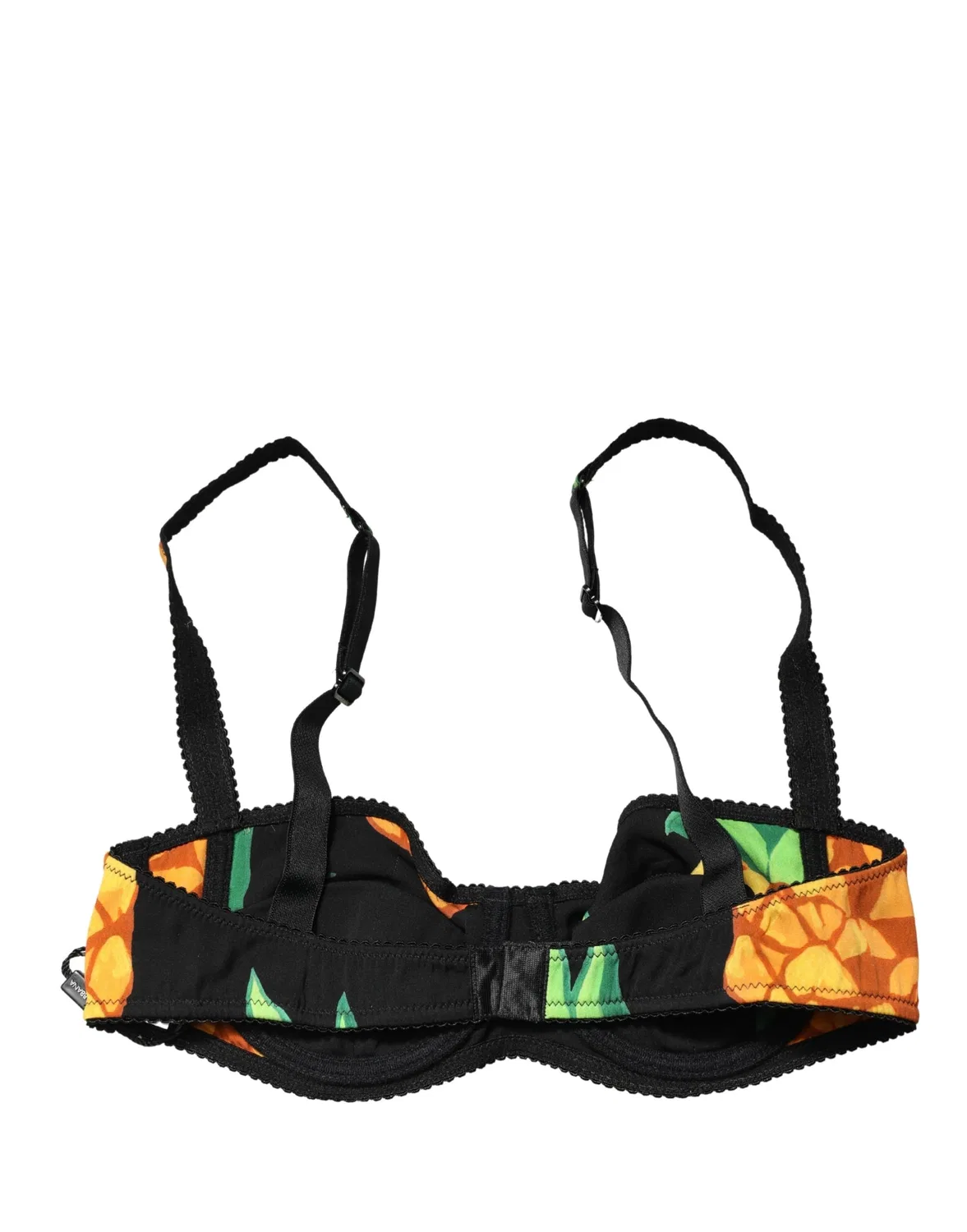 Женское бюстгальтер-балконет с чашкой B из шелка Dolce & Gabbana, Black — фото 3