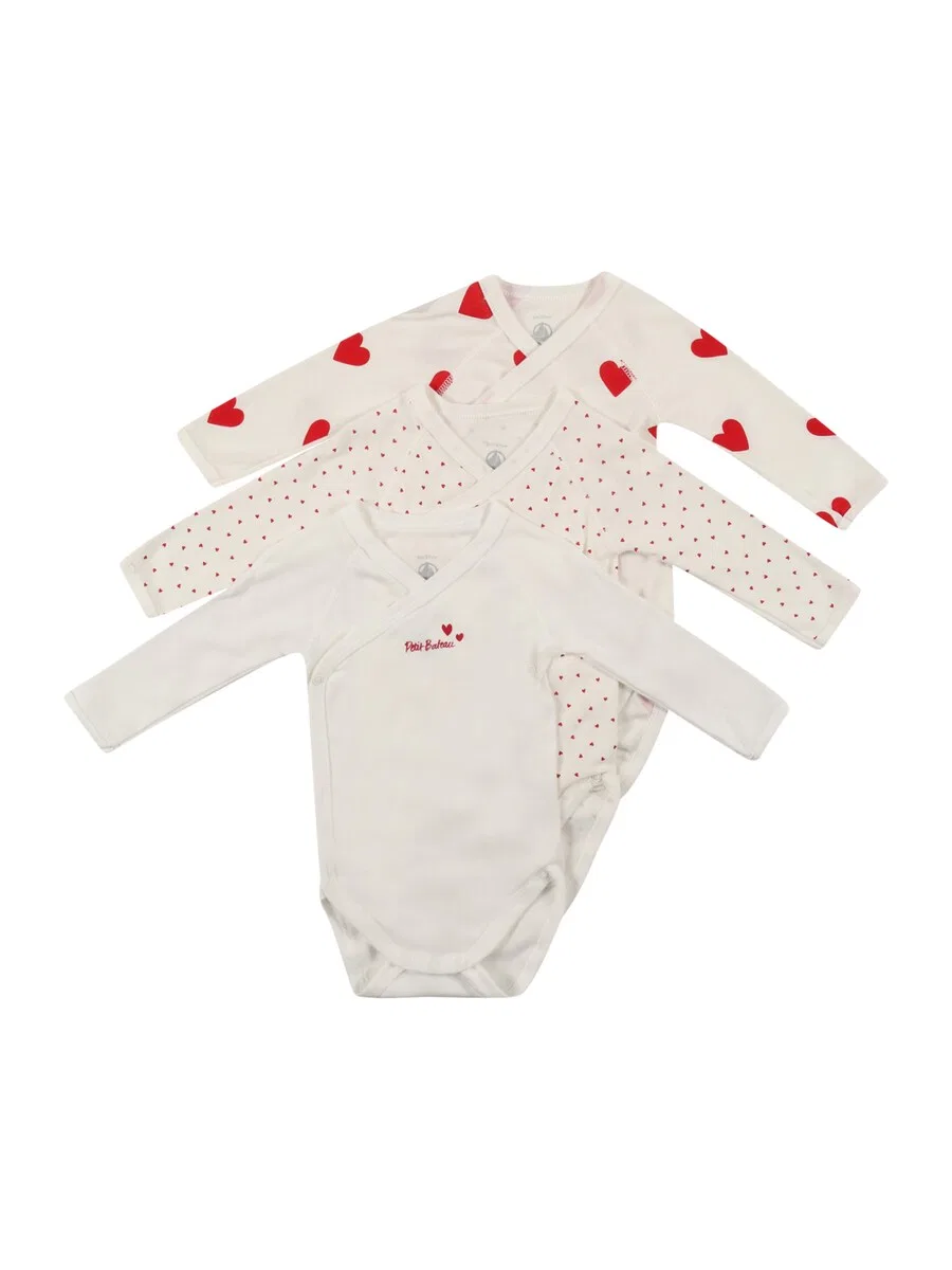 Комбинезон/боди PETIT BATEAU натурального белого цвета