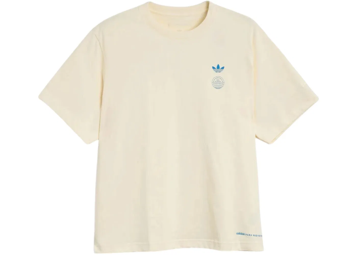 Футболка с принтом Adidas x Bad Bunny DtMF Tour Barcelona Heavyweight Merch Tee, Cream White — фото 2