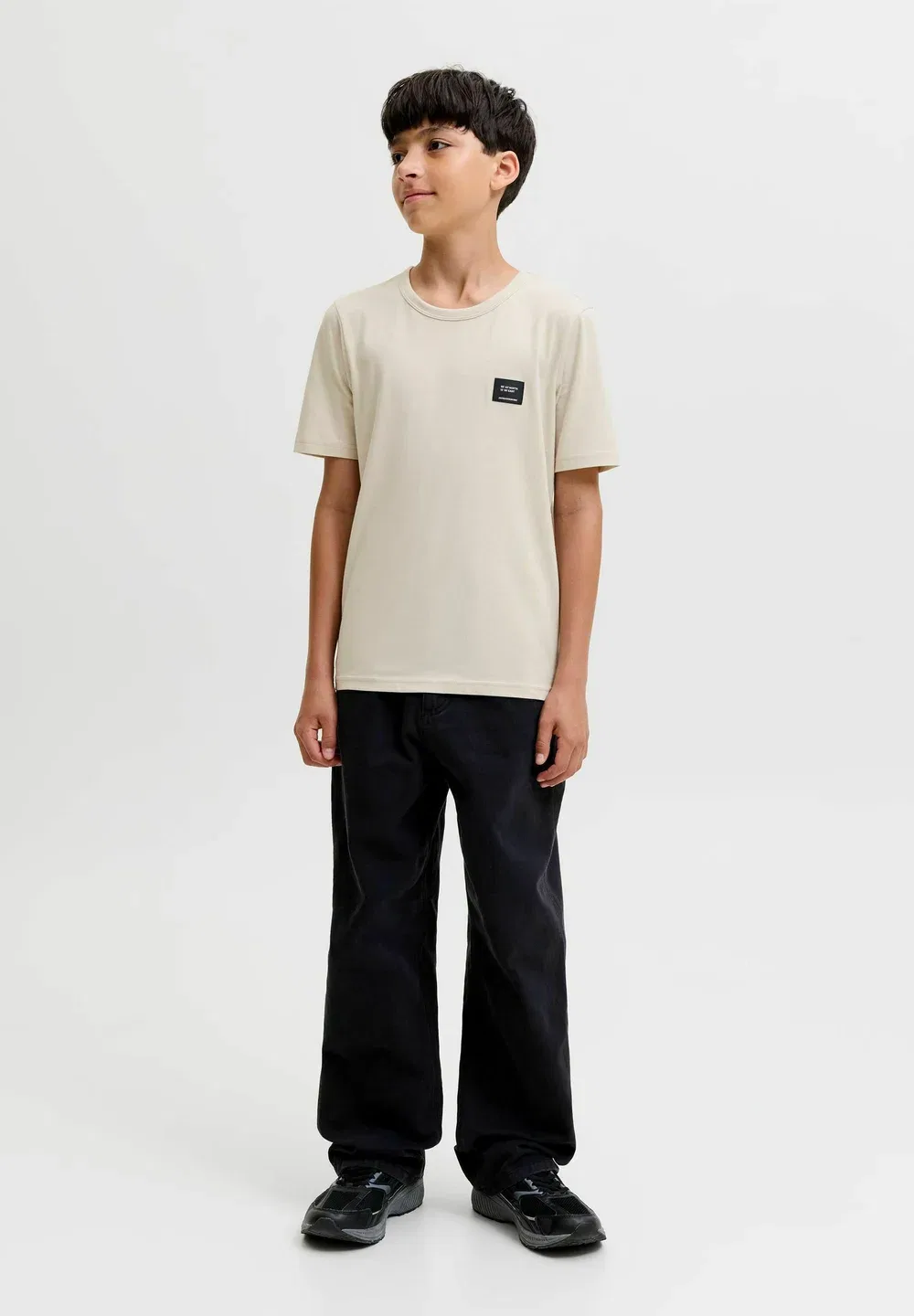 Футболка, детская футболка - базовая футболка Jack & Jones Junior, Moonbeam — фото 2