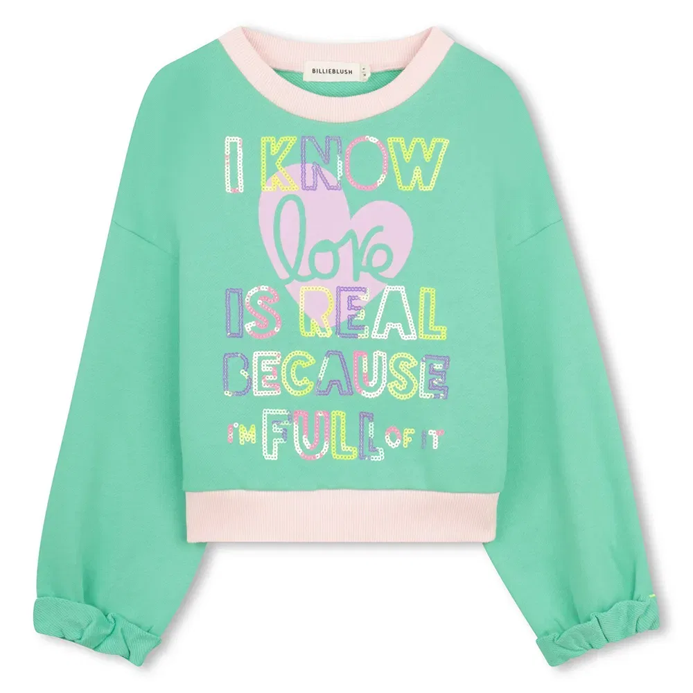 Свитшот Billieblush U21918, зеленый