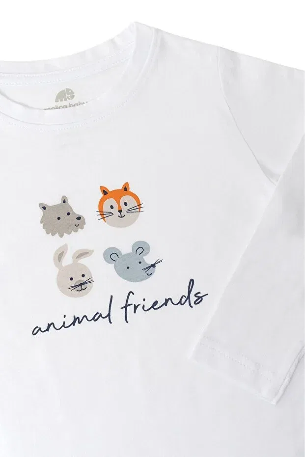 Детский комплект футболок с длинным рукавом Unicorn patterned children's t-shirt Molica Baby, Colored — фото 4