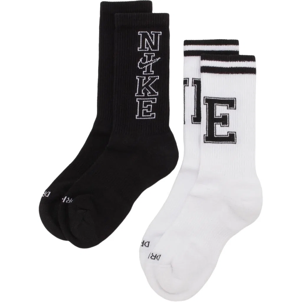 Носки Nike Unisex, 2 пары, Black/White — фото 4
