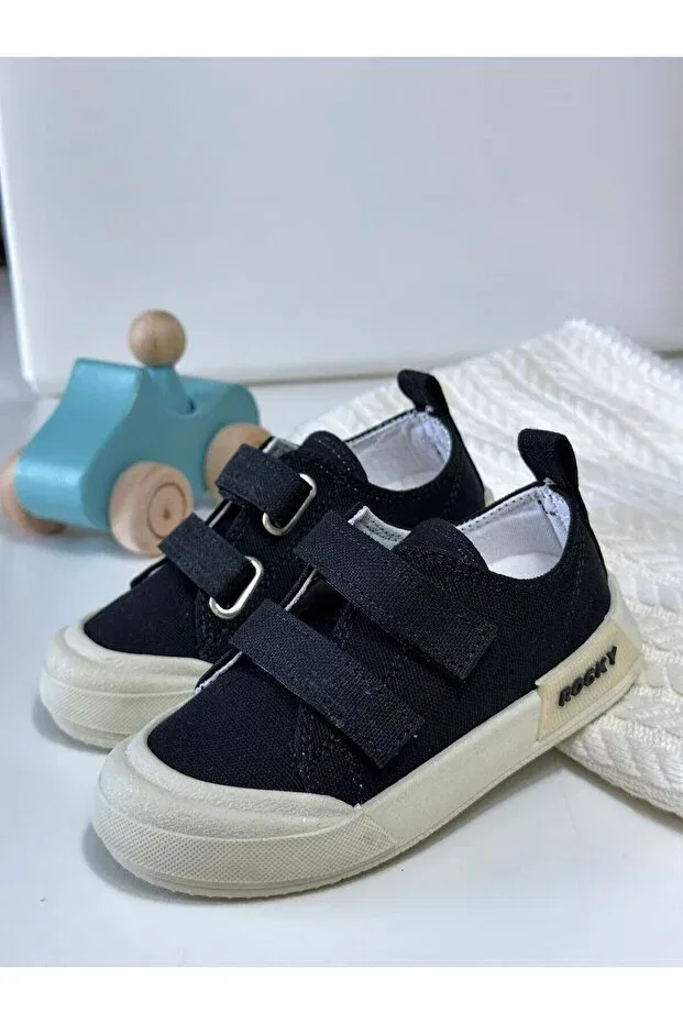 Детские повседневные туфли со светодиодной подсветкой Woltybaby, Black