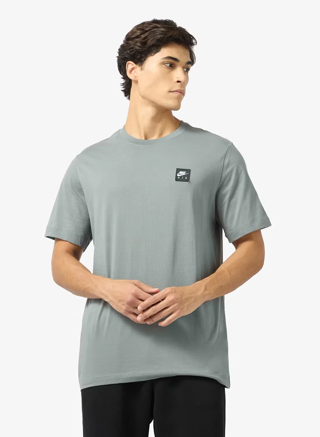 Футболка с патчем Air, модель Nsw air patch standard, Nike, серый
