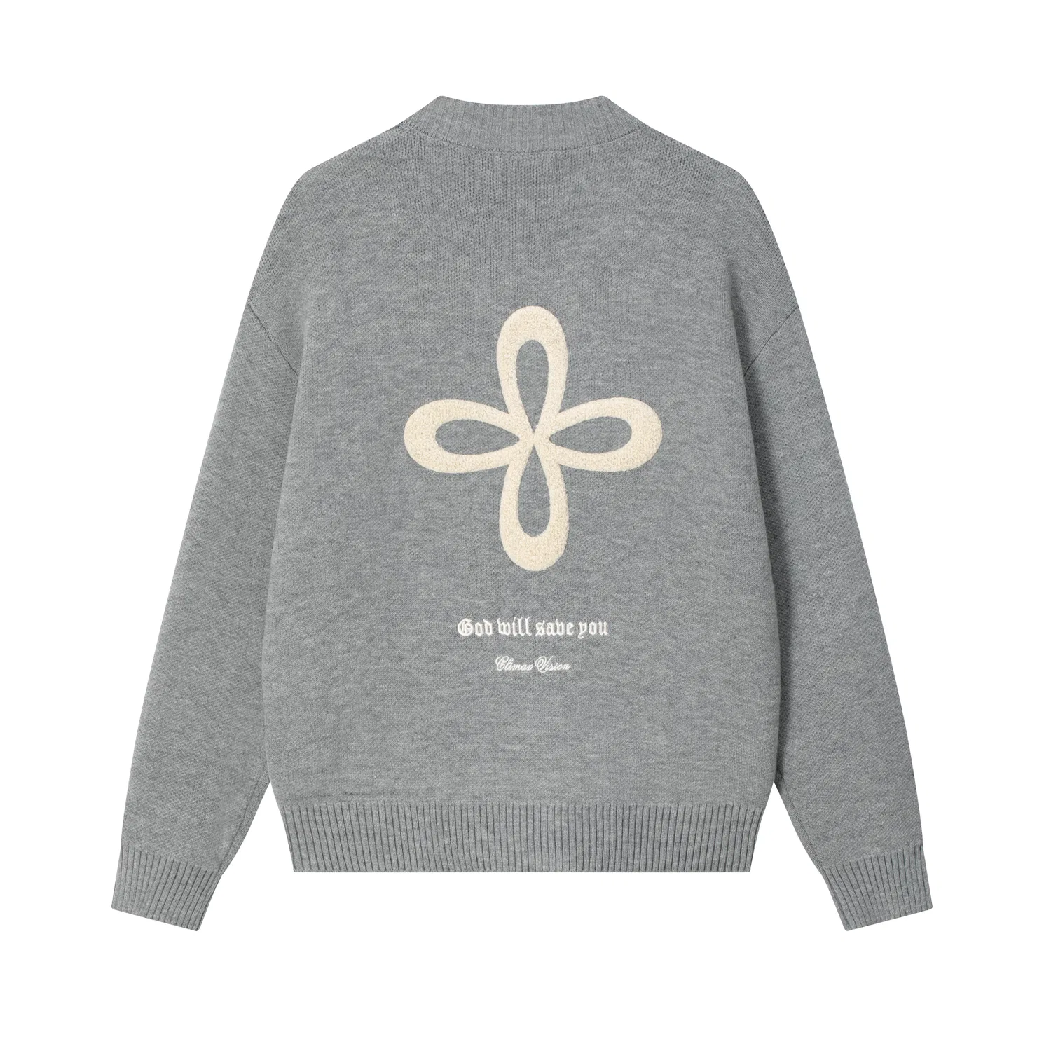 Детский свитер без рукавов с принтом Cross Collection CLIMAX VISION, Heather Gray