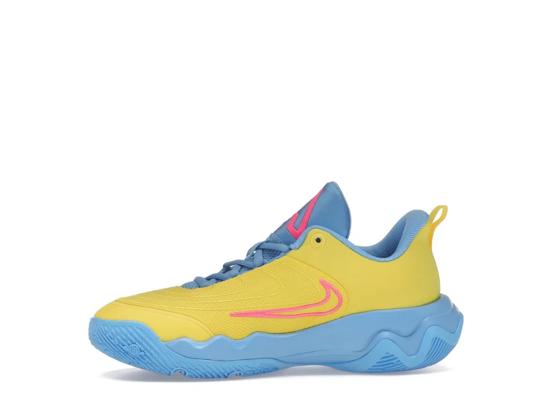Детские кроссовки для мальчиков Nike Giannis Immortality 4, Lightning University Blue Hyper Pink — фото 3