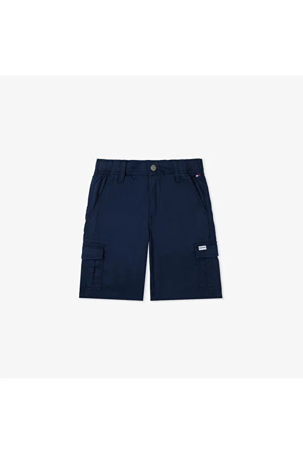 Детские шорты для девочек карго Woven cargo kids navy blue shorts Tommy Hilfiger, C1G-Blue