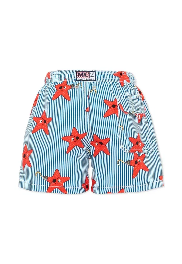 Шорты с принтом Swimming shorts Mc2 Saint Barth, синий — фото 2