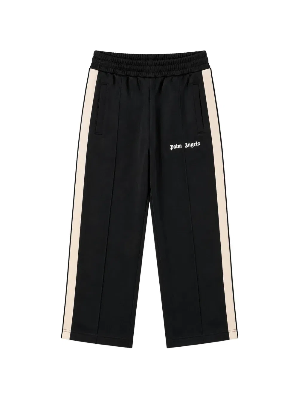 Брюки спортивные с лампасами и логотипом Palm Angels Kids, черный