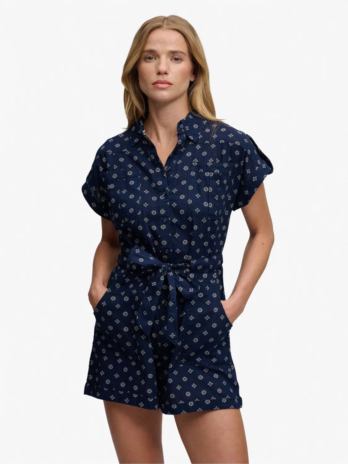 Комбинезон Superdry Navy Belted Utility, Navy — фото 4