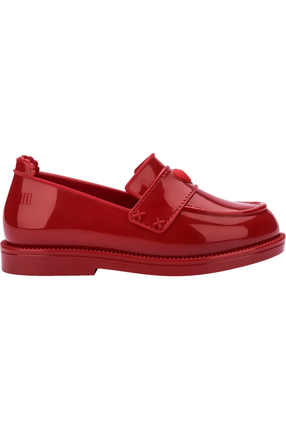 Туфли детские лоферы глянцевые Royal Love Mini Melissa, красный — фото 3