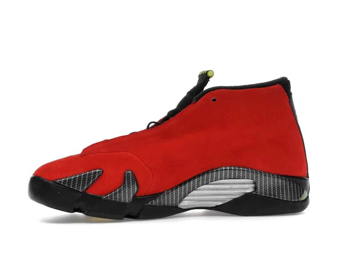 Детские кроссовки Lifestyle с дизайном Ferrari Jordan 14 Retro Jordan, Challenge Red/Black-Vibrant Yellow-Anthracite — фото 3