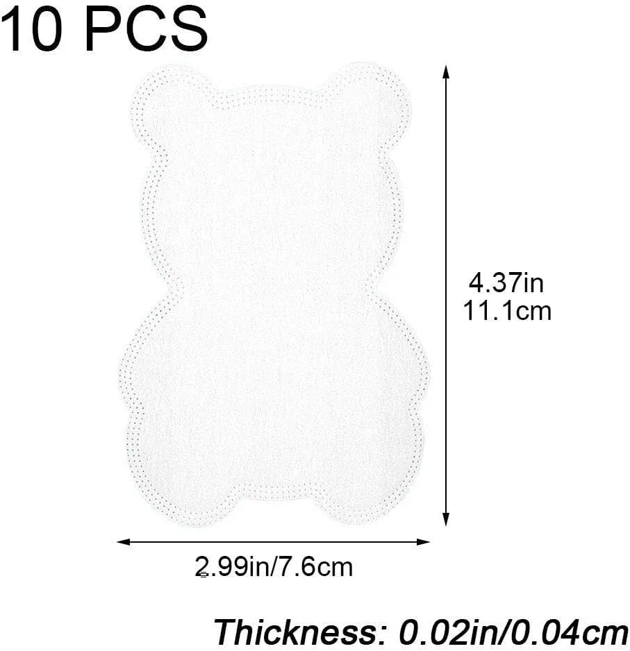 Подмышечные прокладки от пота, набор 10 шт, 7.6x10.9 см, Non-woven, White Generic — фото 2