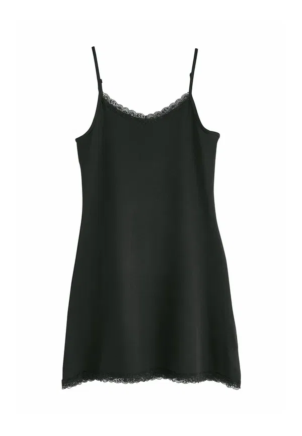 Комплект из 2 ночных рубашек с регулируемыми бретелями, 2 pack - nightie, Next, черный, белый — фото 2