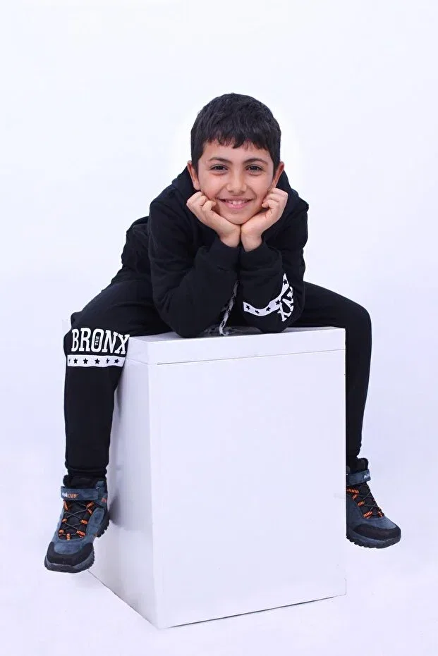 Детский спортивный костюм для мальчиков с принтом Panio Kids, Black — фото 2
