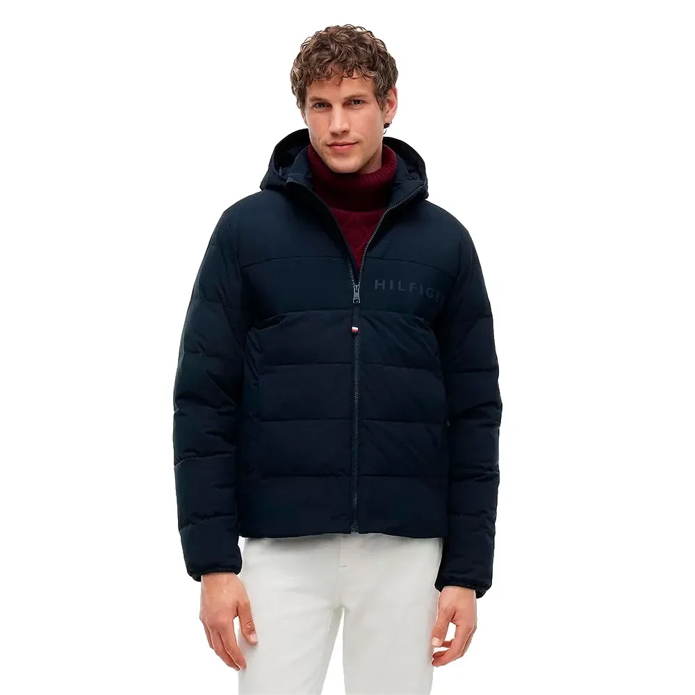 Мужская куртка-пуховик с капюшоном Tommy hilfiger, Blue