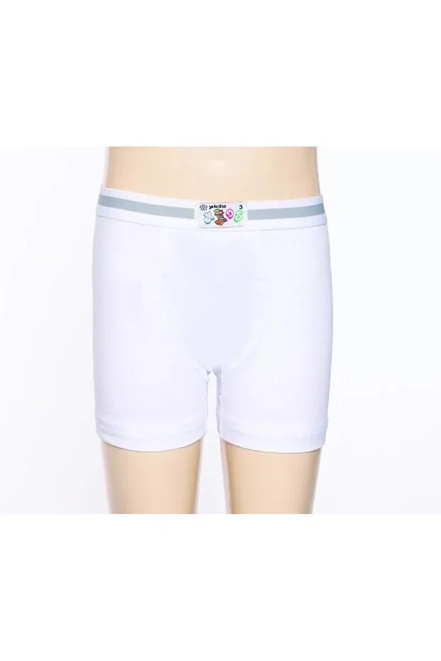 Детские боксеры для мальчиков хлопковые Yildiz 6-piece boy's cotton lycra boxer q400 Yıldız Çamaşır, White